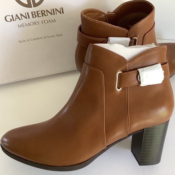 Giani Bernini Shoe boots Memory foam size 9 Chestnut Brown new in box - Picture 1 of 6
